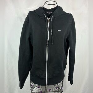 Michael Kors black logo zip up hoodie size S
